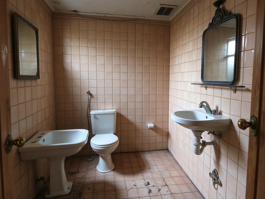 Badrum före renovering